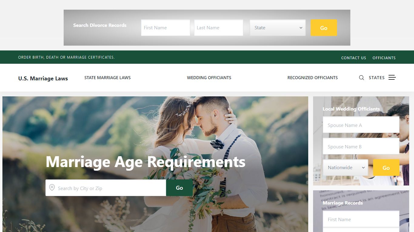 Marriage Age Requirements » by State » Teen Marriages